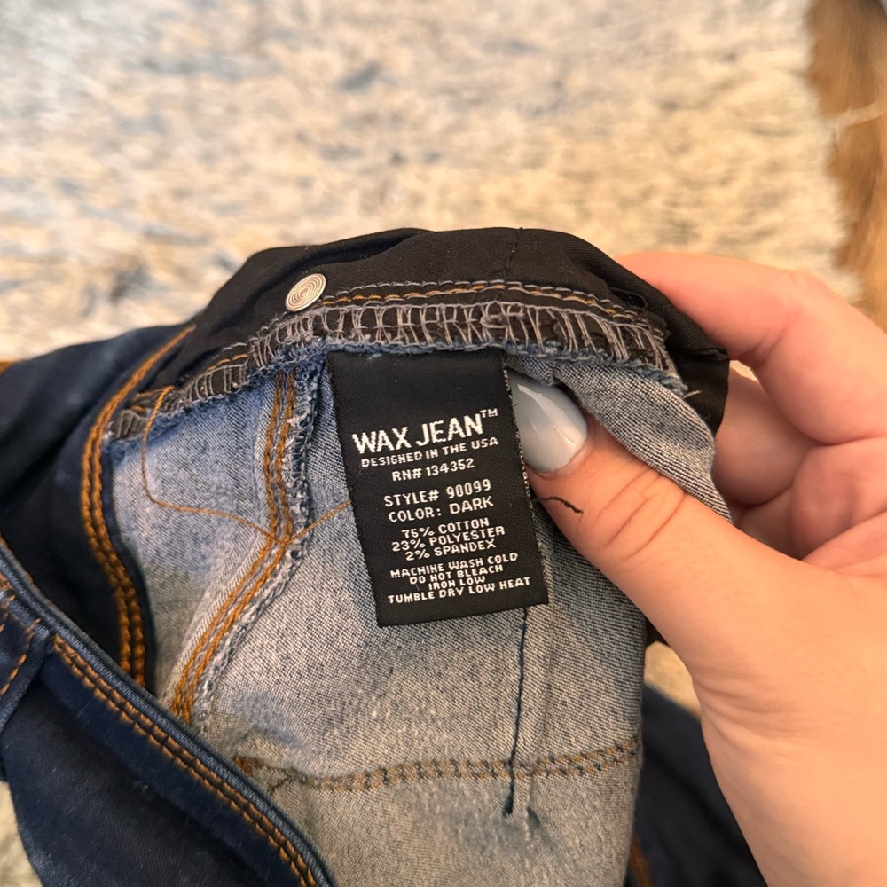 Wax jean shorts, super comfy, and cute!